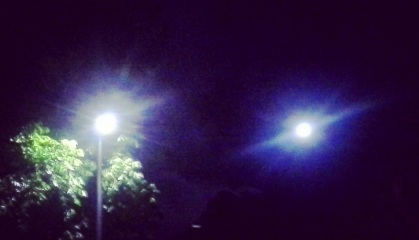 LightPost And Moon